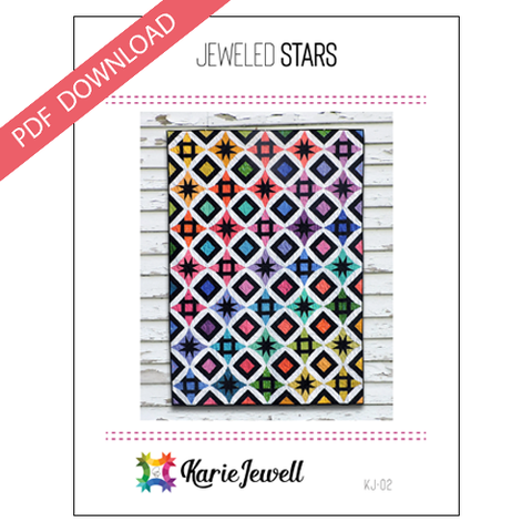 Jeweled Stars Pattern - PDF