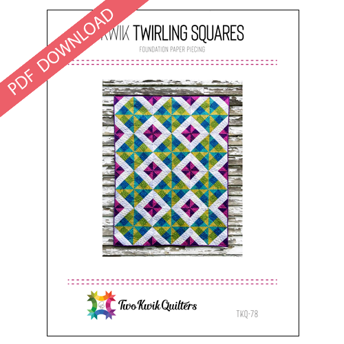 Kwik Twirling Squares  Pattern - PDF
